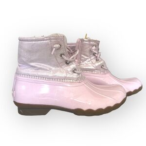 Sperry- Pink rain boots